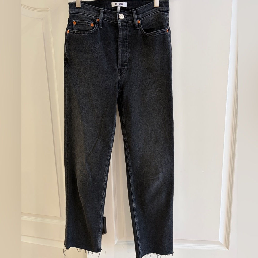 Women’s Re/done stove pipe Black Jeans
